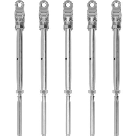 Lot de 5 Vis à Tirefond Swage Inox 3/16in pour Câble Garde-corps Industriel, Fixation Acier Inoxydable (1/5)