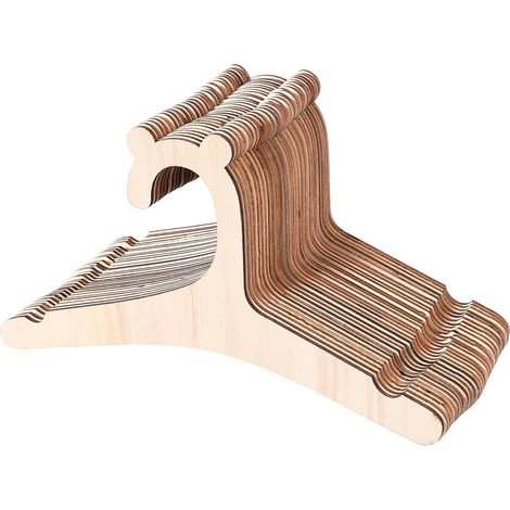 Set mit 30 Kleiderbügeln aus Holz – Für Kinderkleidung – Fürs Kinderzimmer
