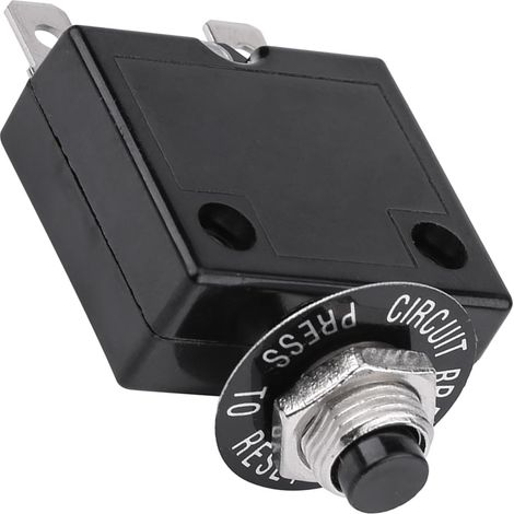 Disjoncteur Thermique Commutateur Manuel, Interrupteur Thermique Securite Bouton Réenclenchement Thermique, pour Auto Compresseur Air Industrie (1/5)