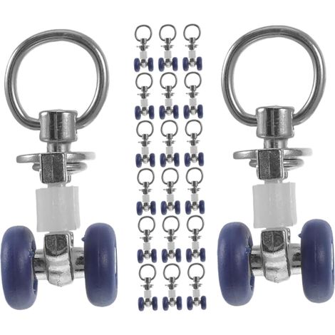 de 20 poulies double rouleau pour syst me de rails crochets (1/5)