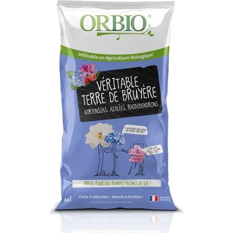 Sustrato Orbio terre de bruyere 40l ligero drenaje excelente