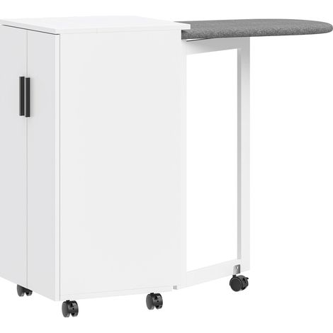 Armario plegable para tabla de planchar con superficie resistente al calor.