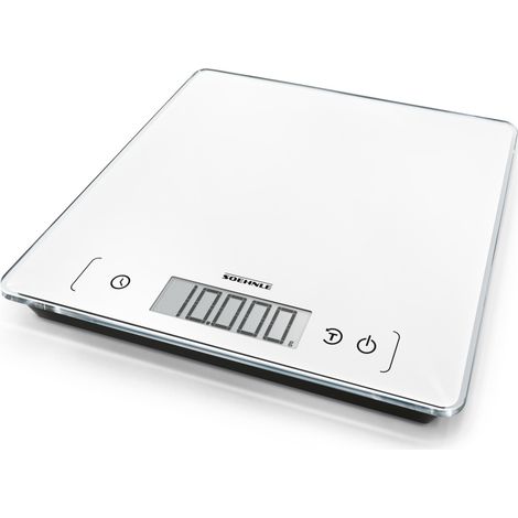 Báscula de cocina electrónica 10kg-1g blanca - 0861505 - Soehnle -