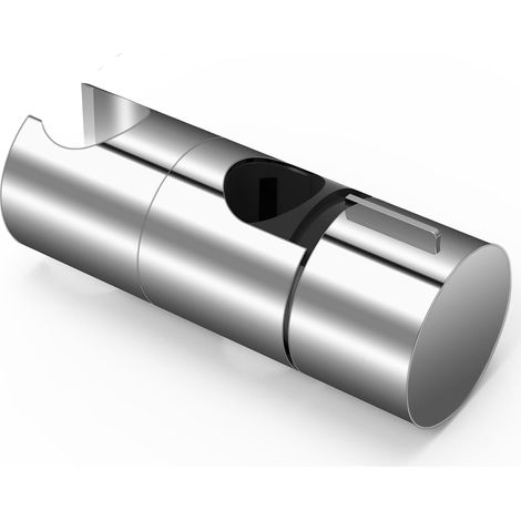 CCYKXA  Shower Holder, 18-25mm Adjustable Diameter, Chrome + ABS Design Shower Head Holder, Easy Installation, Fits Round Shower Bars with an Outer Diameter of 18-25mm (1/5)