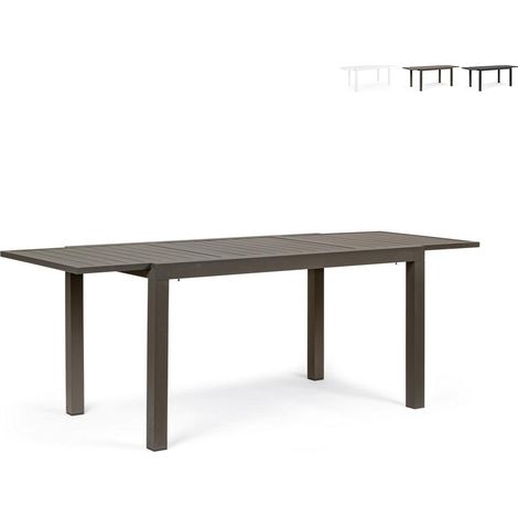 Tavolo da Giardino Rettangolare Allungabile Bizzotto Hilde 140-210X77X75CM in Alluminio Colore Coffee - 0662980 (1/5)