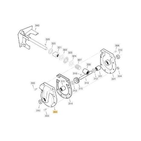 SEMISCATOLA INGRANAGGI DX ORIGINALE STIGA - 1812-0228-01