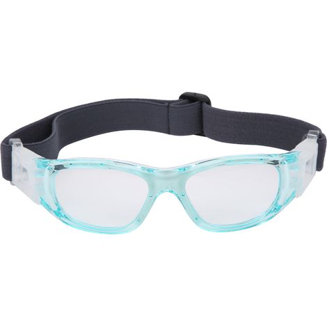 Lunettes de sport pour enfants et adolescents, réglables, pour football, cyclisme et basketball, accessoire bleu
