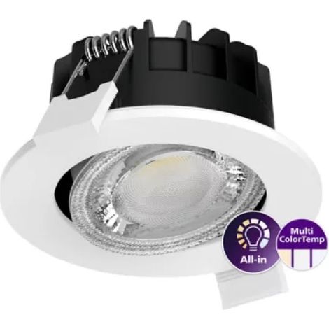 Philips Ledinaire RS071B Downlight, 6W, IP65, bianco, 20882700 (1/3)