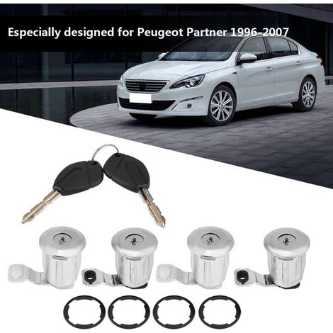 Universal-Schließzylinder + Schlüssel + Schließzylinder (4 Schließzylinder) für Peugeot Citroën (1/5)