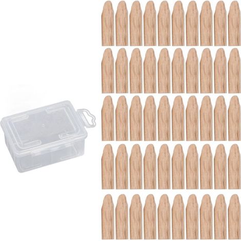 50 bouchons pocket 9.5mm, chêne, accessoire menuiserie (1/5)
