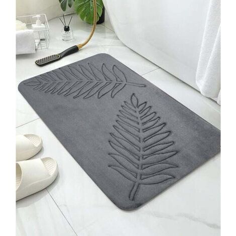 apis de Bain en Mousse à Mémoire de Forme,Tapis Salle de Bain Épaissi Tapis Sortie de Douche Absorbant,Mousse à Mémoire Forme Doux et Confortable