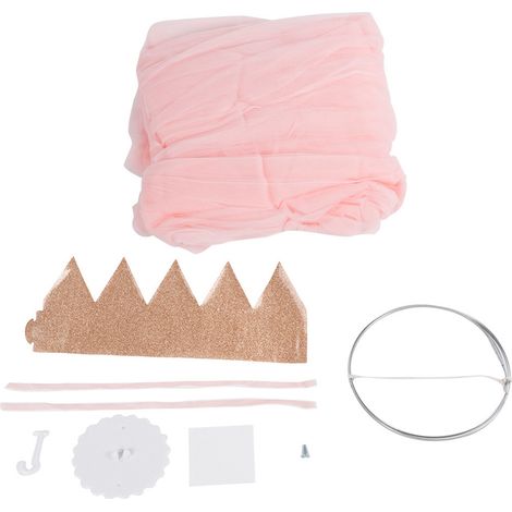 moustiquaire-Voile Anti-Moustique pour Lit Enfant avec Canopée Mesh Durable Gris/Pink/Blanc 60x240cm (1/5)