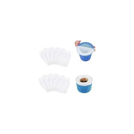 Piscine Filtre Skimmer,10 Pcs Chaussettes de Skimmer de Piscine,Pool Skimmer Socks,pour Attraper Les Feuilles d'arbre Piscine Protégez La Piscine Propre (10)-JUSCH (1/4)