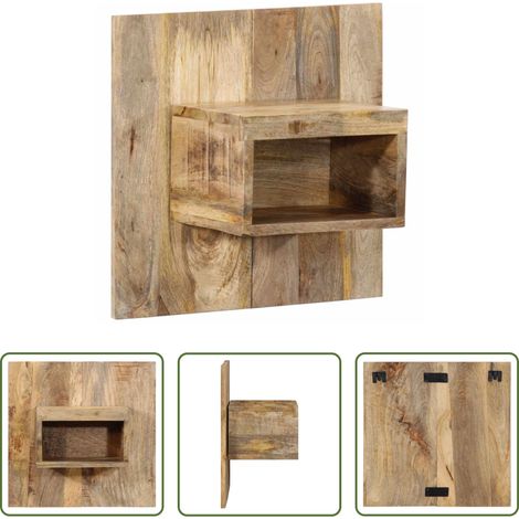 vidaXL Bois de manguier - Table de chevet 50x27x50 cm bois massif de manguier brut (1/5)