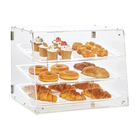 Présentoir à Pâtisserie à 3 Niveaux Vitrine de Boulangerie (1/5)