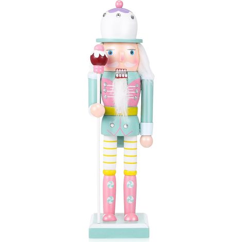 Casse-Noisette Décoratif Bois Figurine Soldat Noël pour Intérieur Et Présent De Noël (1/5)