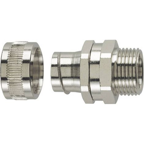 HellermannTyton 166-30402 SC16-SM-M16 Raccordo a vite del tubo flessibile Metallo M16 13 mm Piatto 1 pz.