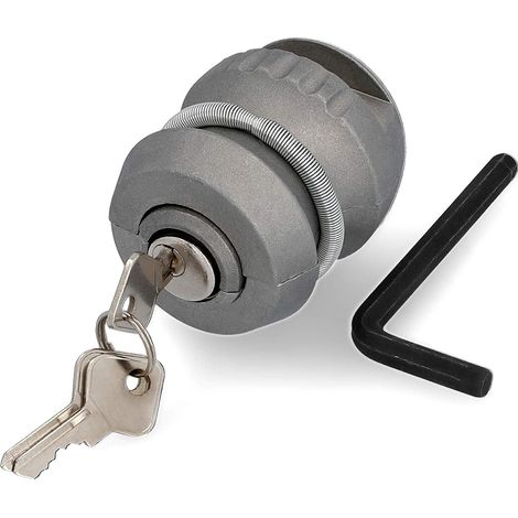 Candado antirrobo para enganche de remolque Cartrend 70137 con cerradura (1/5)