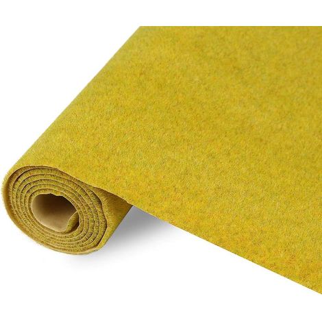 Tapis d'herbe Miniature Tapis de Pelouse Verte Artificielle en Nylon- 100 x 41 cm - pour Jardin, Paysage Ferroviaire-Couleurs Assorties (1/5)
