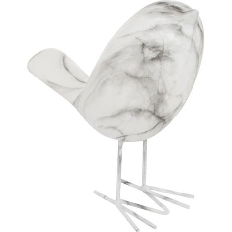 Statuette Oiseau en Céramique "Olen" 19cm Blanc (1/2)
