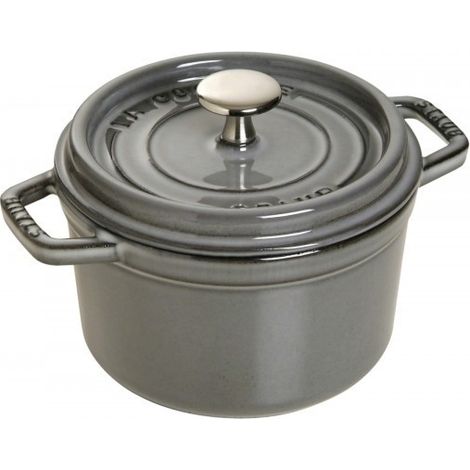 Staub Cocotte en fonte ronde 14cm gris graphite (1/2)