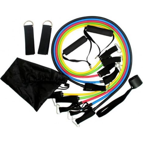 Bandes de Resistance Elastiques Musculation Set Fitness Exercice Bandes Kit pour Fitness Yoga Gym Entranement Hommes Femmes (1/3)
