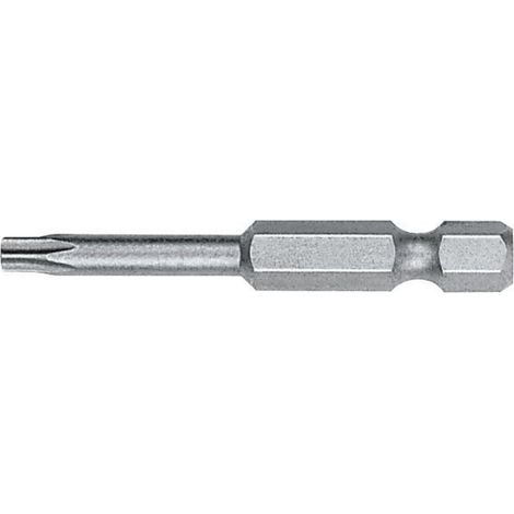 Embout Torx standard WITTE, guide de 1/4" de long, T20x50 pour vis de précision.