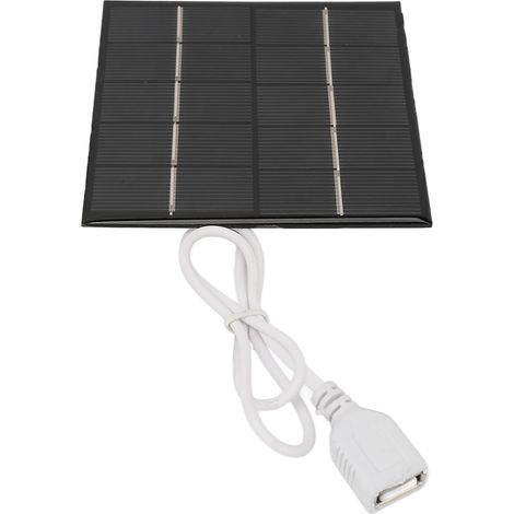 Ortviai Panneau Solaire Portable 1,2 W 5 V pour Téléphone Mobile – Silicium Polycristallin Léger et Étanche (1/5)