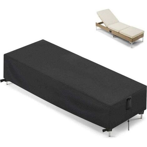 Housse pour Transat Jardin Housse de Chaise Longue de Jardin Housse de Protection Transat, XU,Bain de Soleil Extérieur Anti UV Housse de protection pour Chaise Longue( 210 x 75 x 30 cm) - KZQ (1/4)