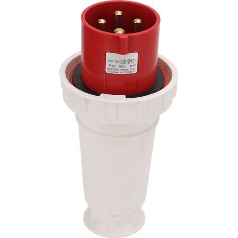 Industrial Surface Mount Plug Connector 4 Pole Waterproof 220-380V 240-415V (1/5)