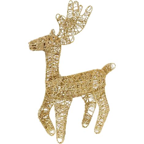 Renne De Noël avec Illumination Décoration Saisonnière Scintillante Décorations de Noël de Cerf Lumineux pour Intérieur et Extérieur Devant de la Maison Jardin Porche (1/5)