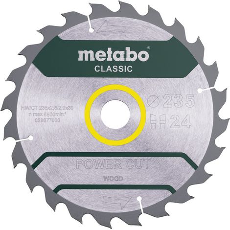 Metabo Sägeblatt power cut wood - classic, 235x30, Z24 WZ 18° (1/3)