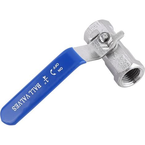 Kugelhahn aus Edelstahl 304, gerade Ausführung mit Innengewinde (1/4" BSP) (1/5)