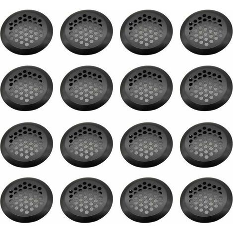 Grille Ventilation Inox Ronde, 16 Pièces Maille Trou D'aération, Acier Inoxydable Grille D'aération Trou, Grille D'évacuation Ventilation, pour Armoire Cuisine, Meubles, Armoire à Chaussures(3 (1/5)