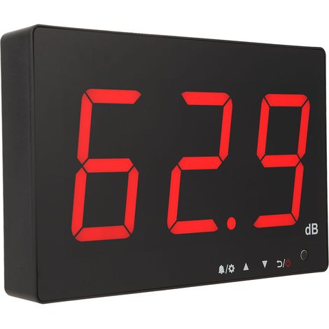 Wandmontiertes Dezibelmessgerät mit 9,6-Zoll-LCD-Display, Messbereich 30–130 dB, für Büros (1/5)