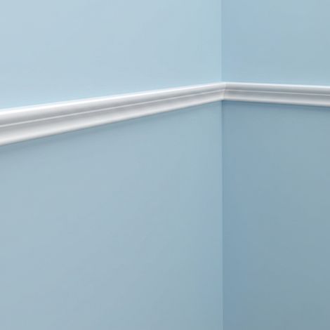 Moulure M346 3,4 x 1,6 cm - Polyuréthane Cimaises &+ (1/3)