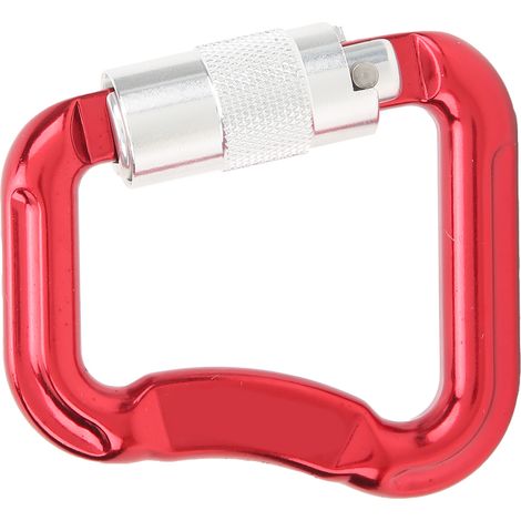Robuster, flexibler und leichter Kletterkarabiner für Gleitschirmfliegen (rot) (1/5)