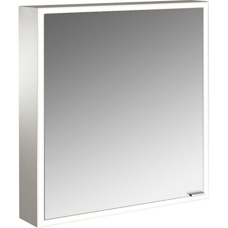 emco prime Armario con espejo iluminado, 600 mm, 1 puerta, tope a (1/5)