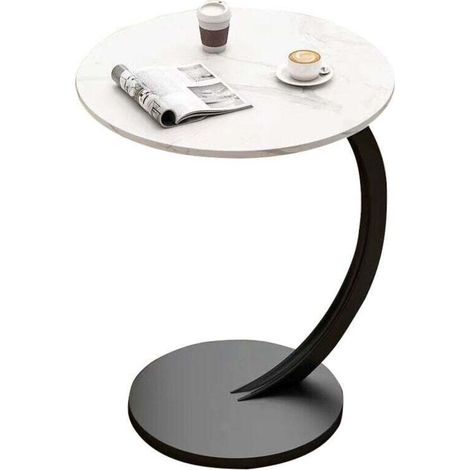 Removable Round Table For Sofa White Living Room Coffee Table (1/4)