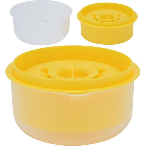 Séparateur de jaune d'œuf - Outil de cuisine non toxique et durable pour la pâtisserie maison (Jaune) (1/5)