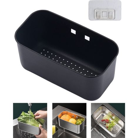 Panier de Filtre Évier en Acier Inoxydable, Plateau de Drainage pour Légumes et Fruits, Organisateur de Cuisine (1/5)