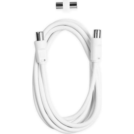 Ekon ECAN18MFW cable coaxial 1,8 m 9,5 mm Blanco