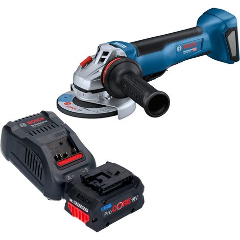 Smerigliatrice angolare a batteria Bosch GWS 18V-10 P Professional 18 V 125 mm Brushless + 1x batteria ProCORE 8,0 Ah + caricabatterie (1/5)
