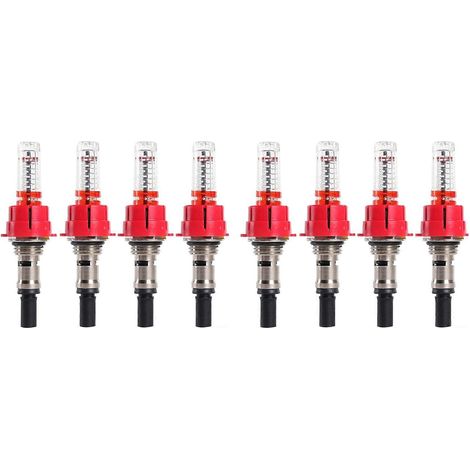 Underfloor Heating Manifold Flow Meter-Regulator Precision Heat commande Device(3/8 X Lot de 8 pièces) (1/5)