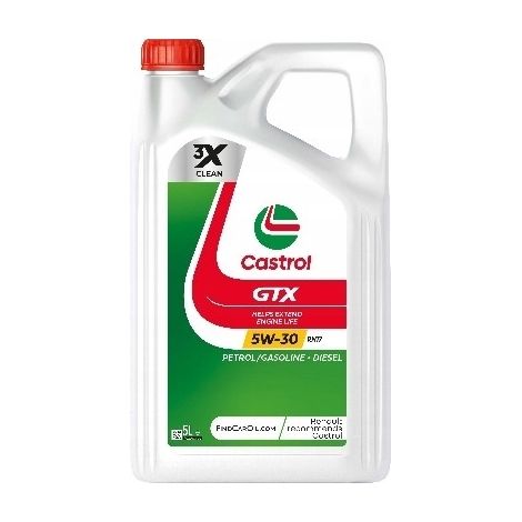 Aceite de motor Castrol GTX 5W30 5L RN17