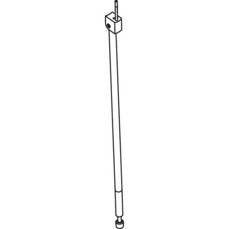 HEWI 802.50.026XA Support au sol ED, hauteur de montage 680 mm, XA