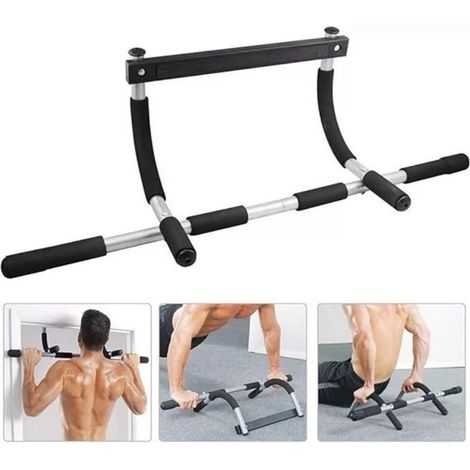 Barre d'exercice multifonctionnelle pour une utilisation à domicile, équipement de gym d'intérieur, équipement portable ne nécessitant aucun perçage. (1/5)