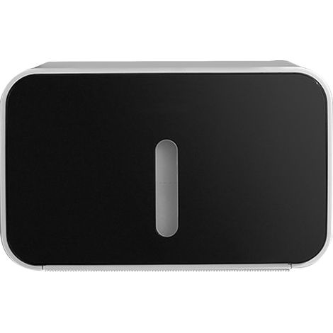 Boîte à Mouchoirs Murale - Rangement pour Papier Toilette, Couverture Polyvalente Salle de Bain Noir (1/5)