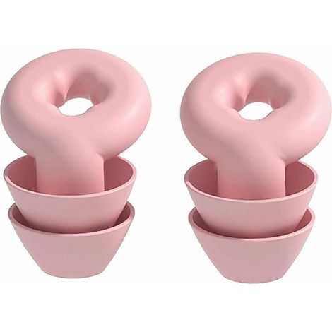 Bouchons d'oreilles antibruit pour réduire les bruits du sommeil, réutilisables, en silicone souple, anti-ronflement, étanches (1/4)