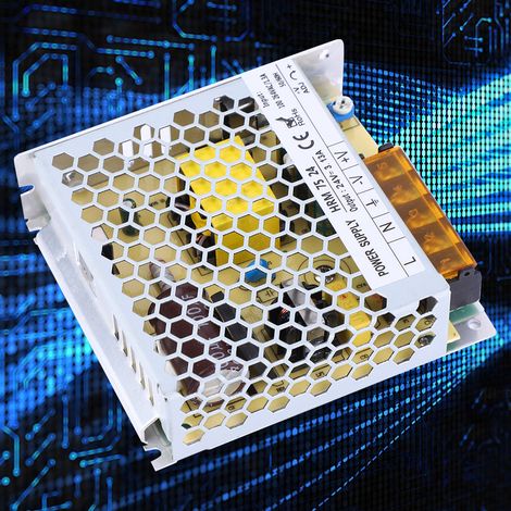 Alimentation à découpage ultra-mince 75 W pour ruban LED, 100-264 V CA vers 24 V CC, pour usage intérieur. (1/5)